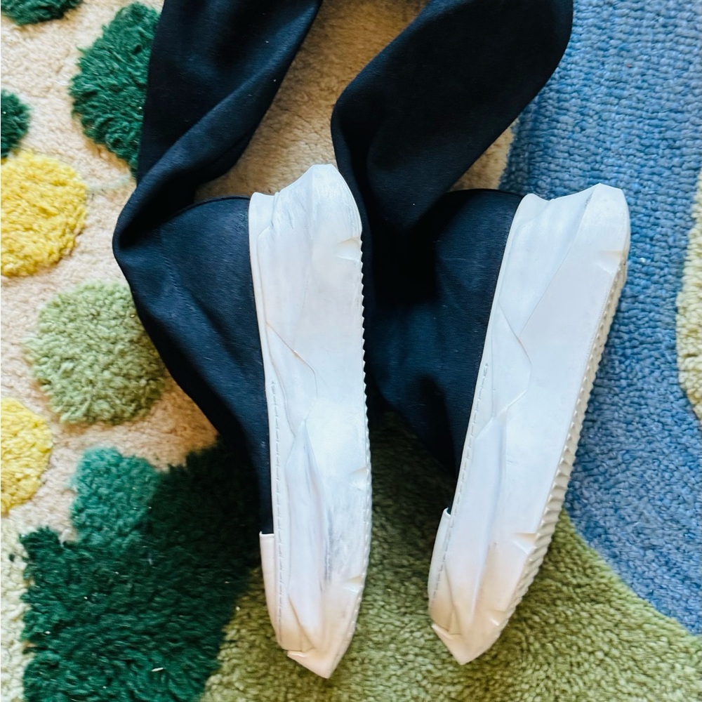 Rick owens drkshadow thigh high socks sneakers